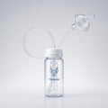 Meloovi hands-free baby feeding bottle with feeding tube and clear silicone nipple
